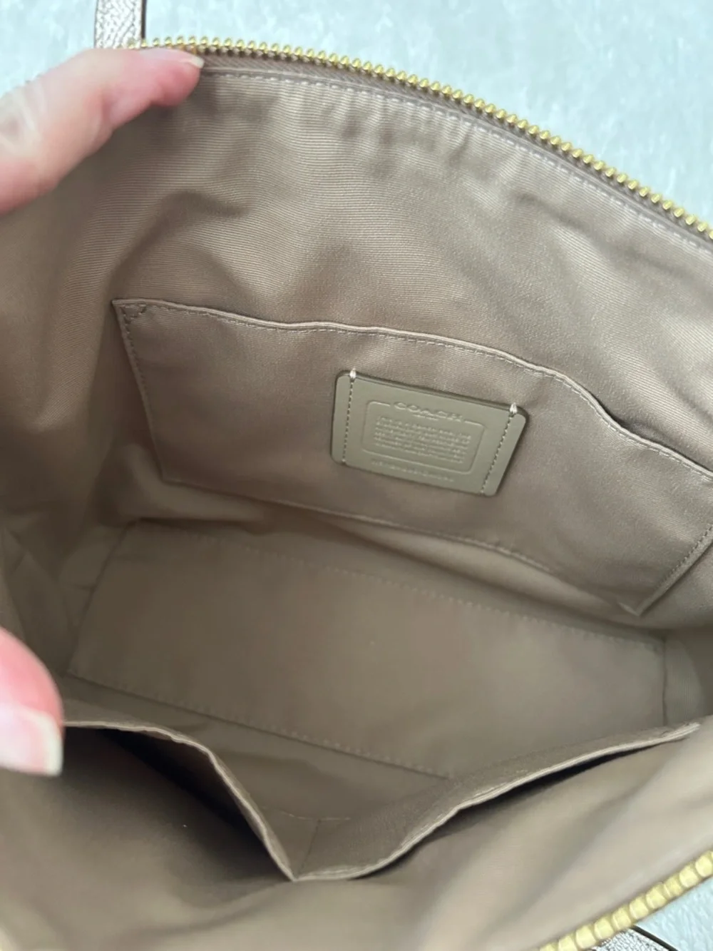 Coach Metallic Signature Tote - Picture 3 of 3